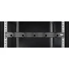 DELTACO 19 "cable handler, metal, 5 loops, 1U, juodas / 19-15