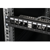DELTACO 19 "Keystone patch panelė, 24 jungtys, 1U, įžeminimo kabelis, metalinis, juodas / PAN-214