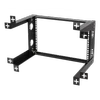 DELTACO 19" sieninis laikiklis, 6U, apkrova 35kg, plienas, montavimo komplektas, juodas / 19-DTSR0506