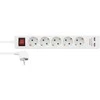 Deltaco 5 lizdų ilgiklis Nordic Quality įžemintas, 2xUSB-A (3x1,5mm²), 1,5m / 222998