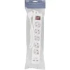 Deltaco 5 lizdų ilgiklis Nordic Quality įžemintas, 2xUSB-A (3x1,5mm²), 1,5m / 222998