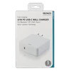 DELTACO 87W USB-C maitinimo šaltinis, greitas įkrovimas, USB-C PD, baltas / USBC-AC117