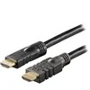 DELTACO aktyvus HDMI laidas, 4K, Ultra HD, HDMI Type A ha, auksinis dengtas, 20m, juodas / HDMI-1200