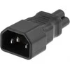 DELTACO Adapteris, IEC 60320 C14 į IEC 60320 C5, 250V / 2.5A, juodas DEL-1011