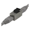 DELTACO Cat6 "Keystone" jungtis, ekranuotas, 2xRJ45,, 180, Metalinis / MD-126