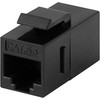 DELTACO Connector for keystone mounting, UTP (unshielded) Cat5e, ho-ho, juodas / 396-8