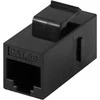 DELTACO Connector for keystone mounting, UTP (unshielded) Cat5e, ho-ho, juodas / 396-8