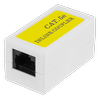 DELTACO coupler Cat5e, UTP (unshielded), female-female, baltas 665-V