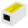 DELTACO šakotuvas Cat5e, UTP (neekranuotas), lizdas-lizdas, baltas 665-V