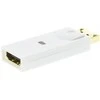 DELTACO „DisplayPort to HDMI“ adapteris su garsu, „Full HD @ 60Hz“, baltas,