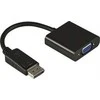 DELTACO DisplayPort į VGA adapteris, Full HD 60Hz, Juodas, 0,2m, 20 kontaktų ha - 15 kontaktų ho / DP-VGA7