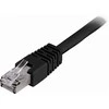 DELTACO F / UTP Cat6 patch kabelis, LSZH, 0,3 m, juodas STP-603S