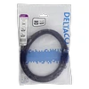 DELTACO flex HDMI kabelis, 4K UltraHD 60Hz, 3m, juodas / HDMI-1030D-FLEX