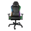 Žaidimų kėdė Deltaco GAM-080 Gaming Chair, PU oda, su RGB pašvietimu, Juoda