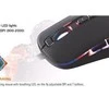 Pelė DELTACO GAMING su laidu 800-2000 DPI, 125 Hz, LED, USB, juoda / GAM-029