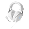 Ausinės DELTACO GAMING Baltas LINE WH85“ 57 mm, aliuminio rėmas, LED, baltos GAM-030-W