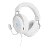Ausinės DELTACO GAMING Baltas LINE WH85“ 57 mm, aliuminio rėmas, LED, baltos GAM-030-W