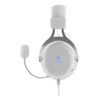 Ausinės DELTACO GAMING Baltas LINE WH85“ 57 mm, aliuminio rėmas, LED, baltos GAM-030-W