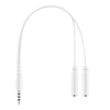 Ausinės DELTACO GAMING Baltas LINE WH85“ 57 mm, aliuminio rėmas, LED, baltos GAM-030-W