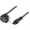 DELTACO grounded cable CEE 7/7 to IEC 60320 C5 , max 250V / 2.5A, 0.5m, juodas DEL-109CA-50