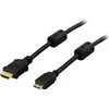 DELTACO HDMI - HDMI Mini kabelis, 4K, Ultra HD 60Hz, 1m, juodas / HDMI-1016