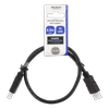 DELTACO HDMI kabelis FSC, didelės spartos 4K, CCS, 2,0m, juodas / HDMI-920