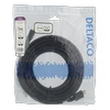 DELTACO High-Speed HDMI kabeliai, 7m, Ethernet, 4K UHD, Be ferito, juodas / HDMI-1060D