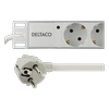 DELTACO Ilgiklis 8xCEE 7/4, 1xCEE 7/7, 19 "1U, 2m, baltas / GT-8529W