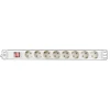 DELTACO ilgiklis 8xCEE 7/4, 1xCEE 7/7 , 19 "1U, 3m, baltas GT-8531W