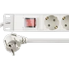 DELTACO ilgiklis 8xCEE 7/4, 1xCEE 7/7 , 19 "1U, 3m, baltas GT-8531W