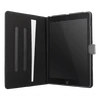 „DELTACO iPad 9.7“ (2017/2018) dėklas, veganiškos odos, atrama, juoda IPD-2017-2