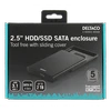 DELTACO išorinis kietojo disko korpusas,2.5 "SATA HDD / SSD, USB 3.1 Gen 1, SATA III, juodas / MAP-K2568