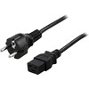 DELTACO kabelis , 16A, CEE 7/7 - IEC C19, 5m DEL-111T