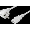 Kabelis Deltaco, 10m, max 250V / 10A, baltas DEL-111AV