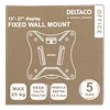 „DELTACO Office“, fiksuotas laikiklis, 13 "-27", 25 kg, 75x75-100x100 / ARM-0100