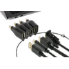 DELTACO OFFICE USB-C adapterių komplektas, mDP, DP, VGA, HDMI, juodas / USBC-AR1