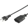 Goobay DELTACO OSG kabelis, RAK CEE 7/16 - RAK IEC 60906-1 klasė 3 m, juodas / DEL-109AE