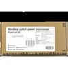 DELTACO Patch Panel, 8xRJ45, Cat6a, montuojamas ant sienos, 10Gbps, Krone terminalai, metalinis, pilkas / PAN-210