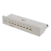 DELTACO Patch Panel, 8xRJ45, Cat6a, montuojamas ant sienos, 10Gbps, Krone terminalai, metalinis, pilkas / PAN-210