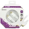DELTACO plokščias HDMI kabelis, 4K, UltraHD in 60Hz, 2m, baltas / HDMI-1020H-K