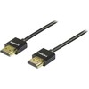 DELTACO plonas HDMI kabelis, HDMI greitis su Ethernet, 1m, juodas / HDMI-1091