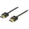 DELTACO plonas HDMI kabelis, UltraHD - 30Hz, 3m, 19 pin ha-ha, juodas / HDMI-HDMI