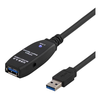 DELTACO PRIME aktyvus USB 3.0 prailginimo kabelis, A tipo vyriškas - A tipo moteriškas, 7m, juodas/ USB3-1004