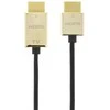 DELTACO PRIME HDMI kabelis, itin plonas, HDMI Type A ha, 4K, Ultra HD, 3.0m, juodas/auksinis / HDMI-1043-K