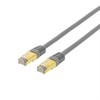 DELTACO S / FTP Cat7 patch kabelis, 3m, 600MHz, Delta sertifikuotas, LSZH, RJ45, pilkas / STP-73