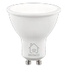 LED lempa DELTACO SMART HOME GU10, WiFI 2.4GHz, 5W, 470lm, 2700K-6500K, 220-240V, balta / SH-LGU10W