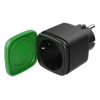 DELTACO SMART HOME lauko kištukas, „WiFi“, IP44, 1xCEE 7/3, 13A, juodas / žalias SH-OP01