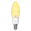 DELTACO SMART HOME LED kaitrinė lempa, E27, WiFI 2.4GHz, 4.5W, 400lm, pritemdoma, 1800K-6500K, 220-240V, SH-LFE14C35