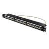 Komutacinė panelė Deltaco, 24xRJ45, Cat6a, 10Gbps, 1U, 19 ", PAN-200