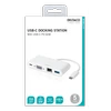Jungčių stotelė Deltaco C tipo VGA+USBC PD 60+USBA +RJ45